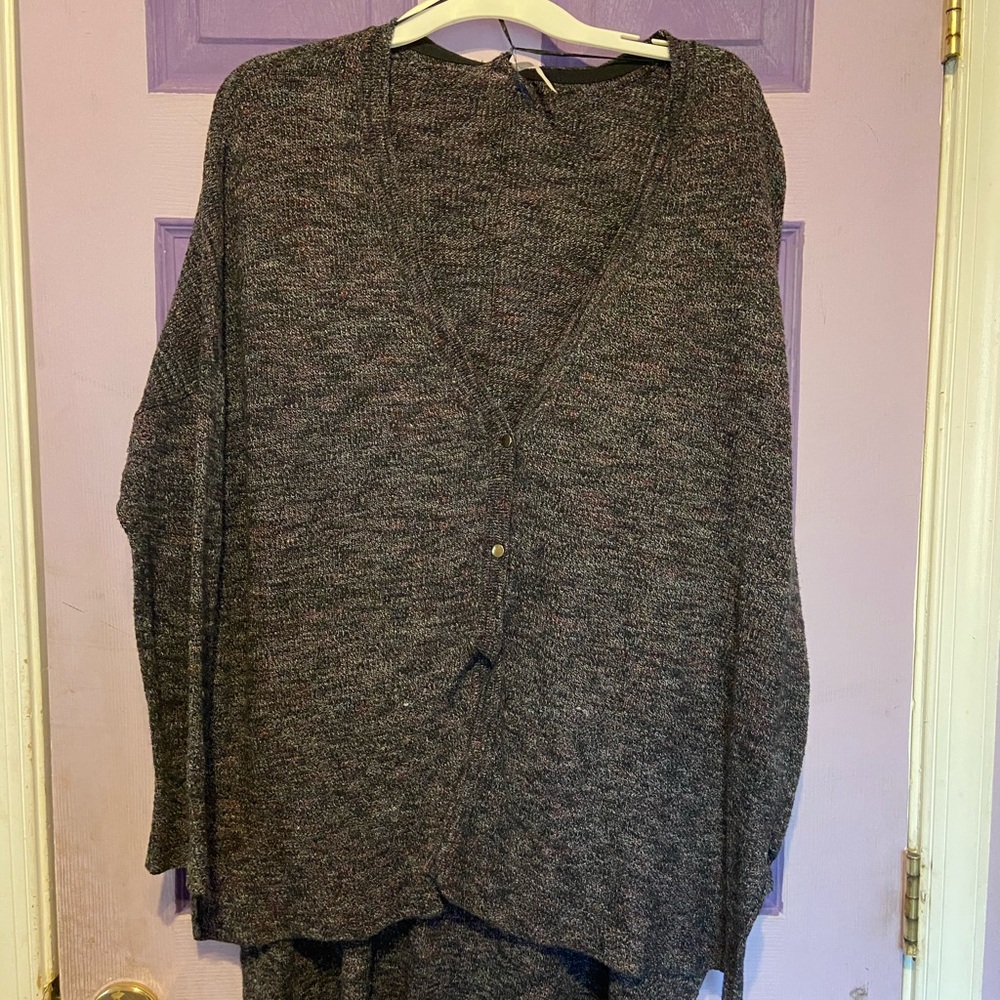 Free People Button Up Cardigan